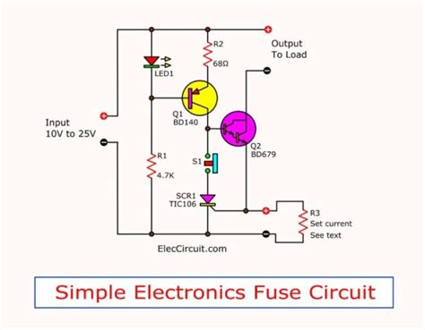 electronic fuse circuit|Fuse (electrical) .